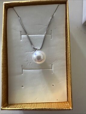 Freshwater pearl on a Sterling Silver Necklace